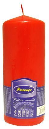 Provence Neparfumovaná sviečka PROVENCE 16cm červená