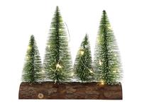 Vianočná dekorácia s časovačom 20LED 4 stromčeky