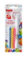 Spievajúca tortová sviečka "Happy Birthday" + 4 sviečky
