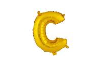 Balónik písmenko "C" TORO 30cm zlatá