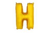 Balónik písmenko "H" TORO 30cm zlatá