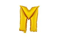 Balónik písmenko "M" TORO 30cm zlatá