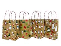 Papierová darčeková taška TORO 23x18x10cm MIX zlaté vianoce