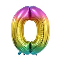 Balónik fóliový TORO číslica "0" 30cm