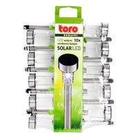 Solárne vonkajšie LED svetlo TORO 10ks