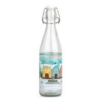 Sklenená fľaša s patentným uzáverom TORO 540ml dedinka