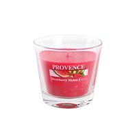 Vonná sviečka v skle Provence 140 g, jahoda a melón