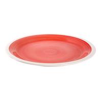 Keramický plytký tanier TORO 26cm, červený