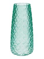 Sklenená váza GEMMA DIAMOND 21cm tyrkysová