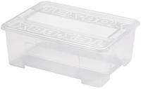 Plastový úložný box s vekom HEIDRUN TexBox 10l