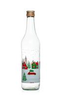 Sklenená fľaša s viečkom TORO 500ml SNOW VILLAGE