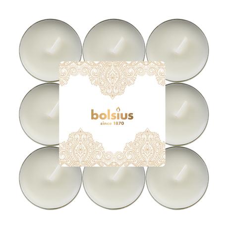 E-shop Bolsius Čajová sviečka BOLSIUS 18ks vanilka