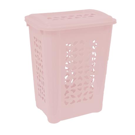 E-shop Keeeper Plastový kôš na špinavú bielizeň KEEEPER 60l ružový