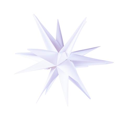 E-shop Dekorácia vianočná hviezda s časovačom 4LED 35cm biela