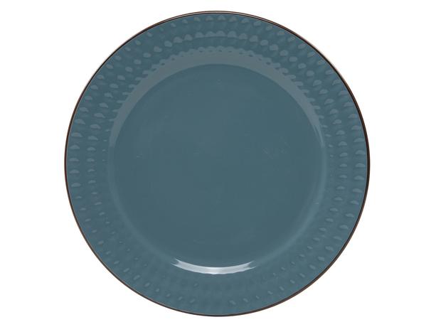 Keramický plytký tanier ROMA 28cm modrý