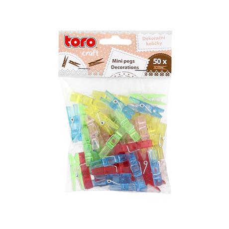 E-shop TORO Plastové mini štipce TORO 50ks