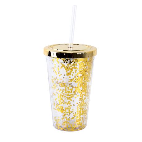 E-shop TORO Plastový pohár so slamkou TORO konfety 500ml