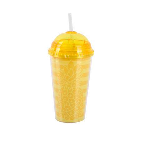 E-shop TORO Plastový pohár so slamkou TORO 500ml MIX farieb