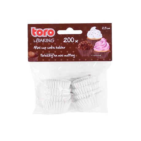 Papierové košíčky na mini muffiny Toro 200 ks