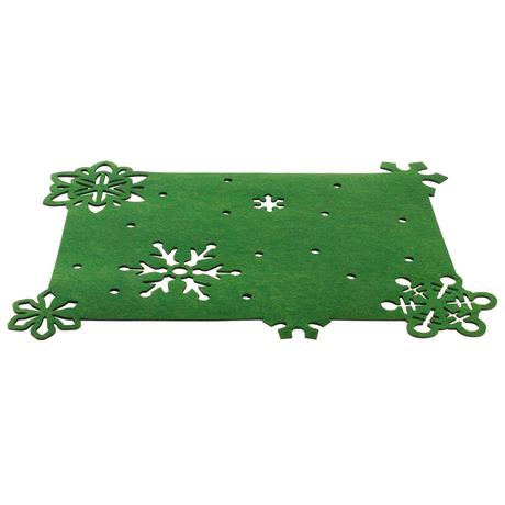TORO Plstené vianočné prestieranie TORO 45x35cm zelené