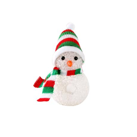 Vianočná LED dekoracia TORO 11cm snehuliak