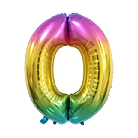 TORO Balónik fóliový TORO číslica &quot;0&quot; 30cm