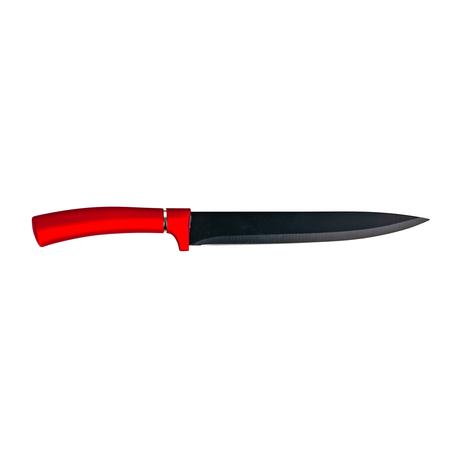 E-shop KITCHISIMO Porciovací nôž KITCHISIMO Rosso nepriľnavý povrch