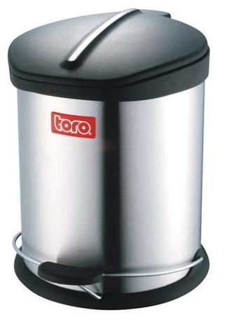 E-shop TORO Nerezový nášľapný odpadkový kôš Toro 12 l