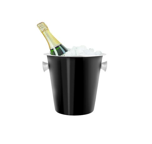 E-shop TORO Nerezová chladiaca nádoba na šampanské a víno TORO 22cm čierna