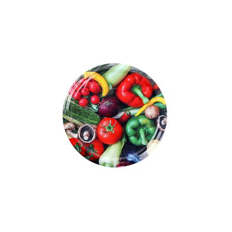 E-shop TORO Viečko na zaváracie poháre 10 ks, 66 mm, motív zelenina