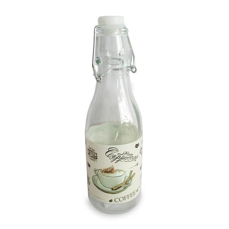 TORO Sklenená fľaša s patentným uzáverom TORO 260ml Cafe bistro