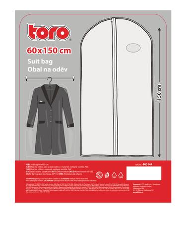 E-shop TORO Obal na oblek TORO 150x60cm netkaná textília