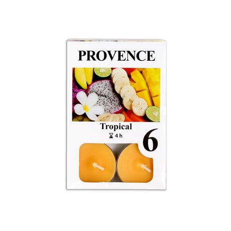 Provence Čajová sviečka PROVENCE 6ks tropical