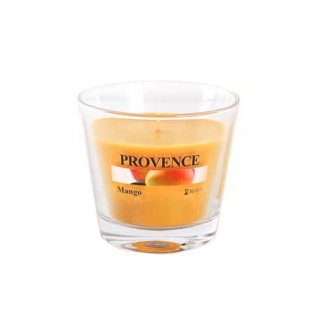Provence Vonná sviečka v skle PROVENCE 35 hodín mango