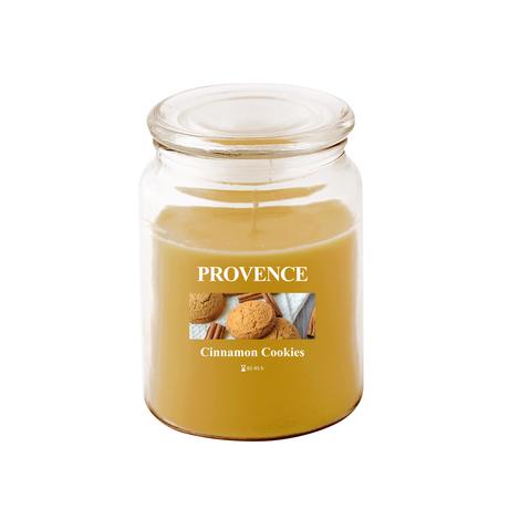 E-shop Provence Vonná sviečka v skle PROVENCE 95 hodín škoricové sušienky