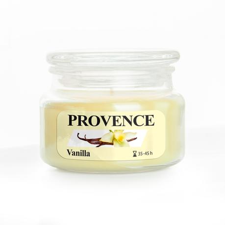 E-shop Provence Vonná sviečka v skle PROVENCE 45 hodín vanilka