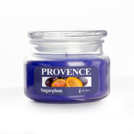 E-shop Provence Vonná sviečka v skle PROVENCE 45 hodín slivka