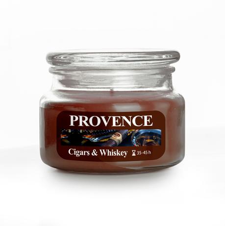 Provence Vonná sviečka v skle PROVENCE 45 hodín cigars&amp;whiskey