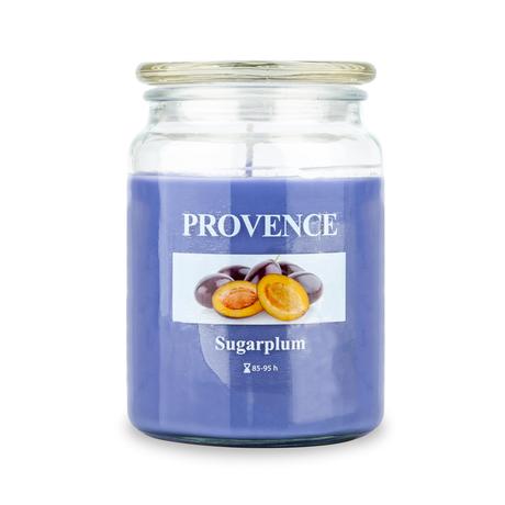 Provence Vonná sviečka v skle PROVENCE 95 hodín slivka