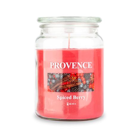 Provence Vonná sviečka v skle PROVENCE 95 hodín spiced berry