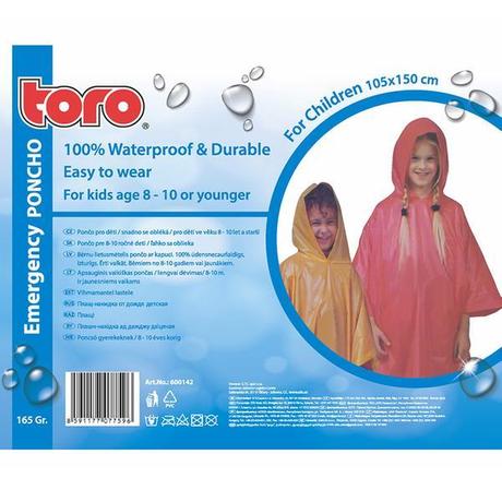 TORO Poncho pláštenka pre deti TORO 8-10 rokov
