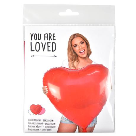 E-shop Arpex Balónek fóliový gigant 75cm srdce