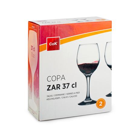 E-shop Cegeco Pohár na víno CoK Zar 370ml 2ks