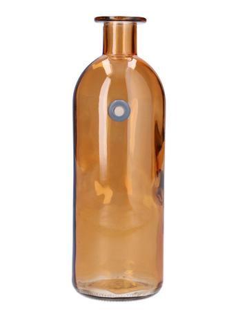 E-shop DUIF Sklenená váza fľaša WALLFLOWER 20,5cm terra