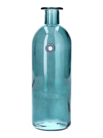 E-shop DUIF Sklenená váza fľaša WALLFLOWER 20,5cm petrolej