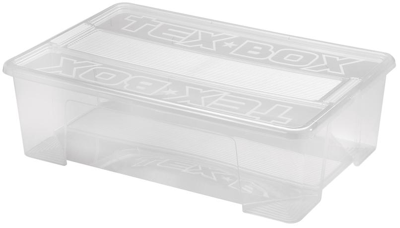 Plastový úložný box s vekom HEIDRUN TexBox 28...