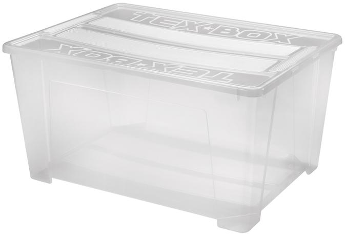 Plastový úložný box s vekom HEIDRUN TexBox 15...