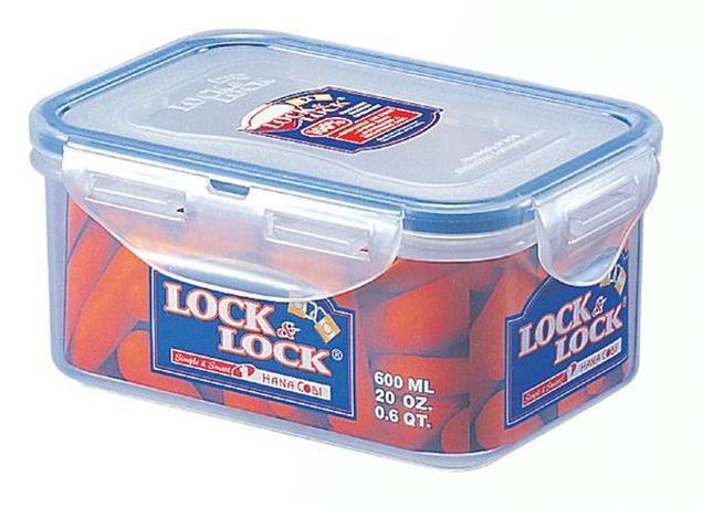 Dóza na potraviny Lock - obdĺžnik, 600 ml