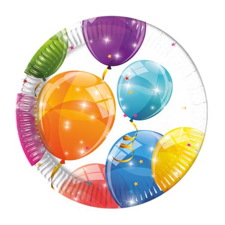 E-shop PROCOS Papierový tanier 20cm balóniky 8ks