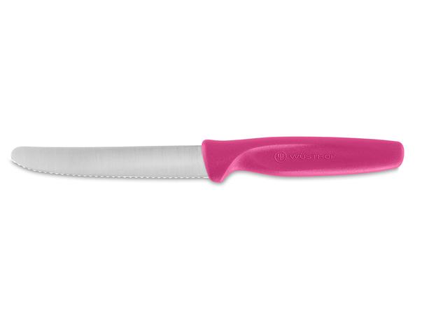 E-shop Wüsthof Univerzálny nôž WÜSTHOF 10cm vrúbkované ostrie, ružový